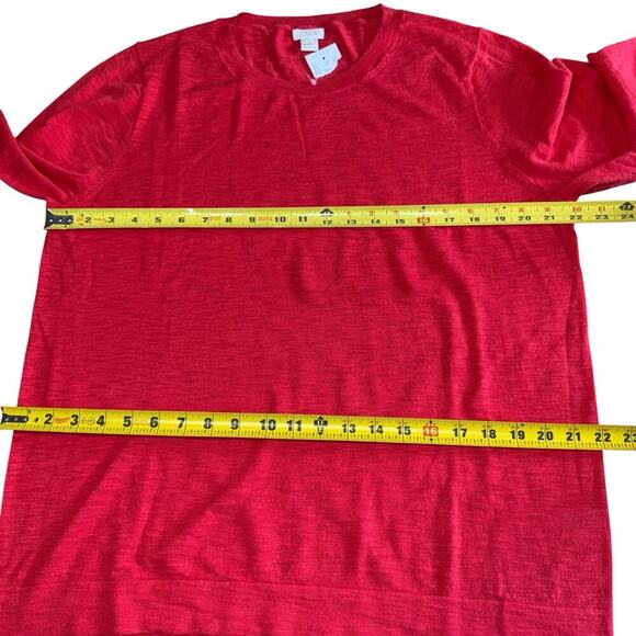 J Crew Crew Neck Top Shirt Women Small Red Style #B7207 2XL XXL Relaxed Comfort - Picture 6 of 8